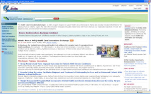 The Health Care Innovations Exchange is AHRQs attempt to support health care professionals in sharing and adopting innovations that improve the delivery of care