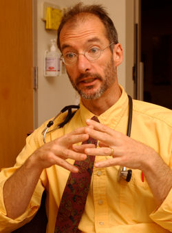 Anchorage Alaska physician Thomas Hunt MD talks to one of his patients at Providence Alaska Medical Center in Anchorage He also heads the Anchorage Neighborhood Health Center one of the hundreds