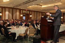 Louisiana congressman William M Cassidy FACP offered Leadership Day attendees his thoughts on health care reform