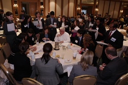 ACPs Illinois chapter prepares for their Hill visits during the Leadership Day breakfast