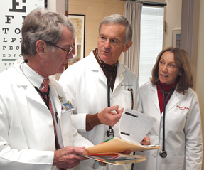 From left James L Walker FACP Robert W Israel FACP and Kathy Walker CRNP DNP work at Mobile Diagnostic Center which qualified for National Committee for Quality Assurance recognition despi