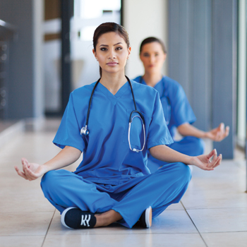 ACPs Relaxation Station at Internal Medicine Meeting 2018 will feature facilities for yoga meditation chair massages and a reflective wall where attendees can post and share messages with others 