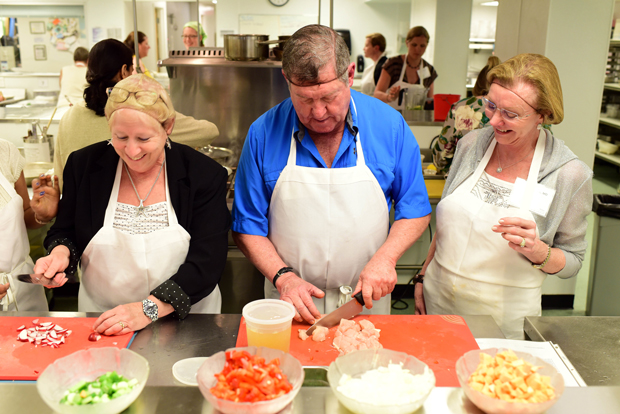 Attendees at Tulane Universitys Health Meets Food conference learn food preparation skills and get to eat their creations afterward Photo courtesy Health Meets Food